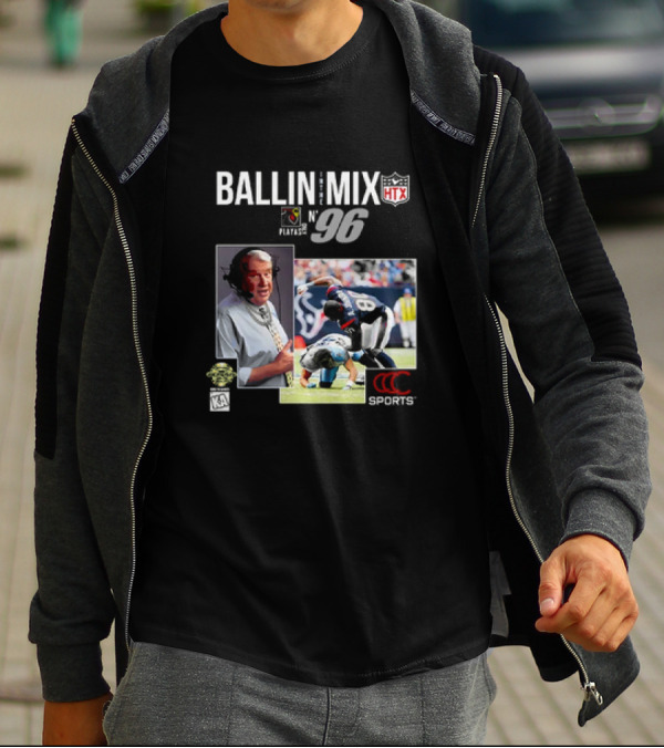 Ballin In The Mix HTX Playas N° 96 Sports T-Shirt