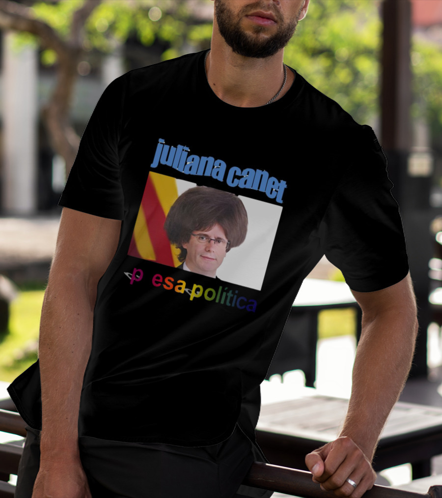 Juliana Canet Pesa Política Catalonian Flag Hair Photo T-Shirt