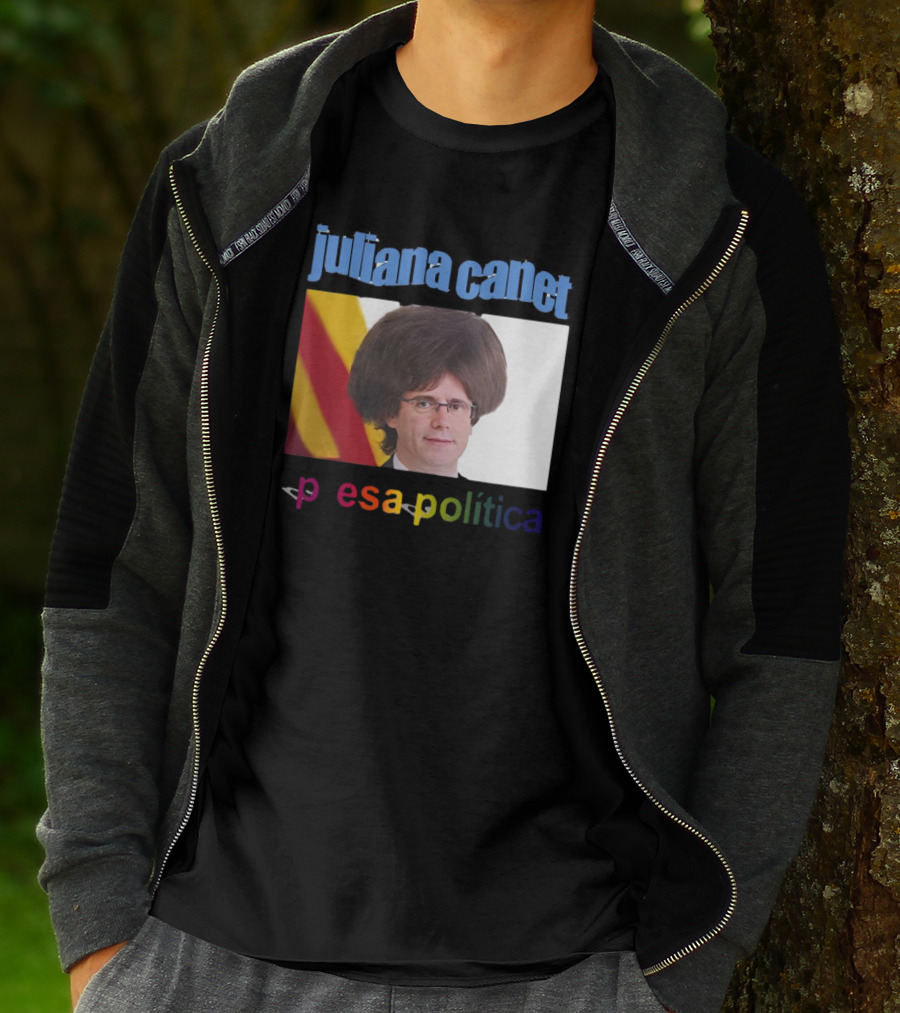 Juliana Canet Pesa Política Catalonian Flag Hair Photo T-Shirt