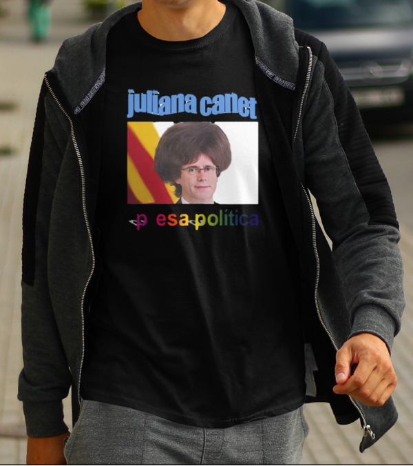 Juliana Canet Pesa Política Catalonian Flag Hair Photo T-Shirt