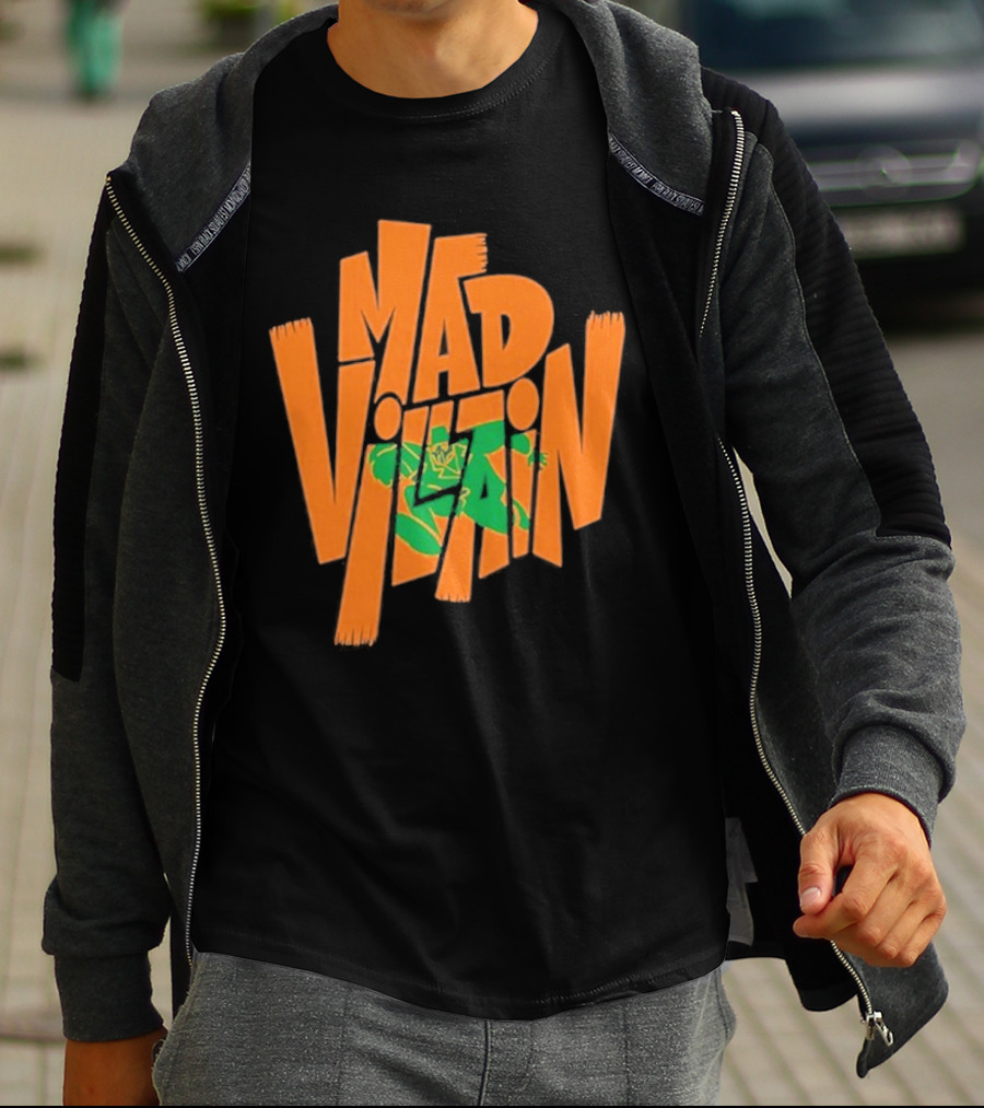 Mf Doom All Caps Madvillain Green Mask Mad Dash Villain T-Shirt