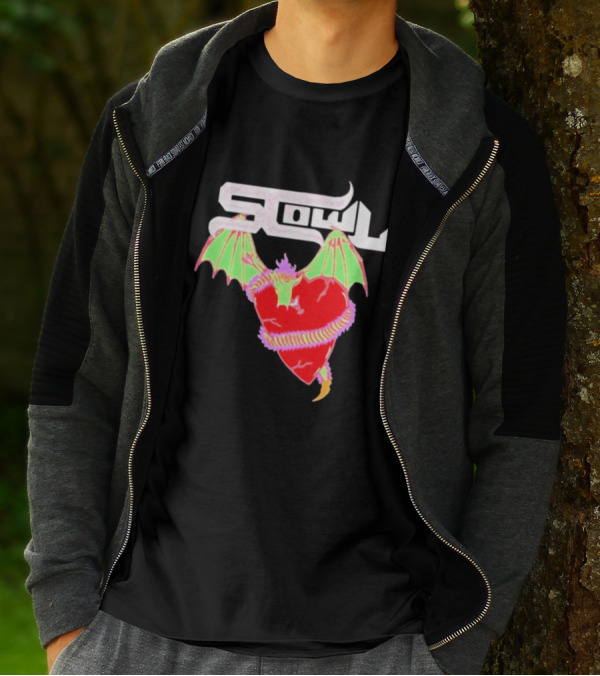 Scowl Dragon Heart Wings T-Shirt