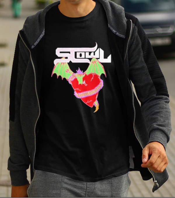 Scowl Dragon Heart Wings T-Shirt