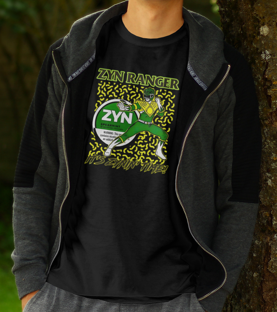 Zyn Ranger Spearmint It's Zynin' Time Heroic Pose T-Shirt