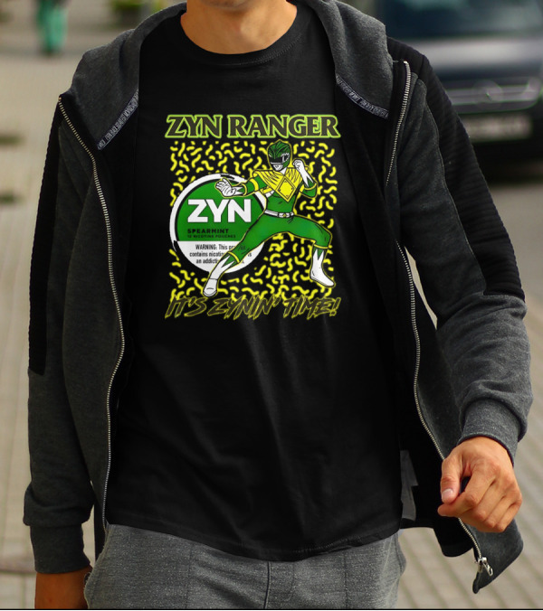 Zyn Ranger Spearmint It's Zynin' Time Heroic Pose T-Shirt