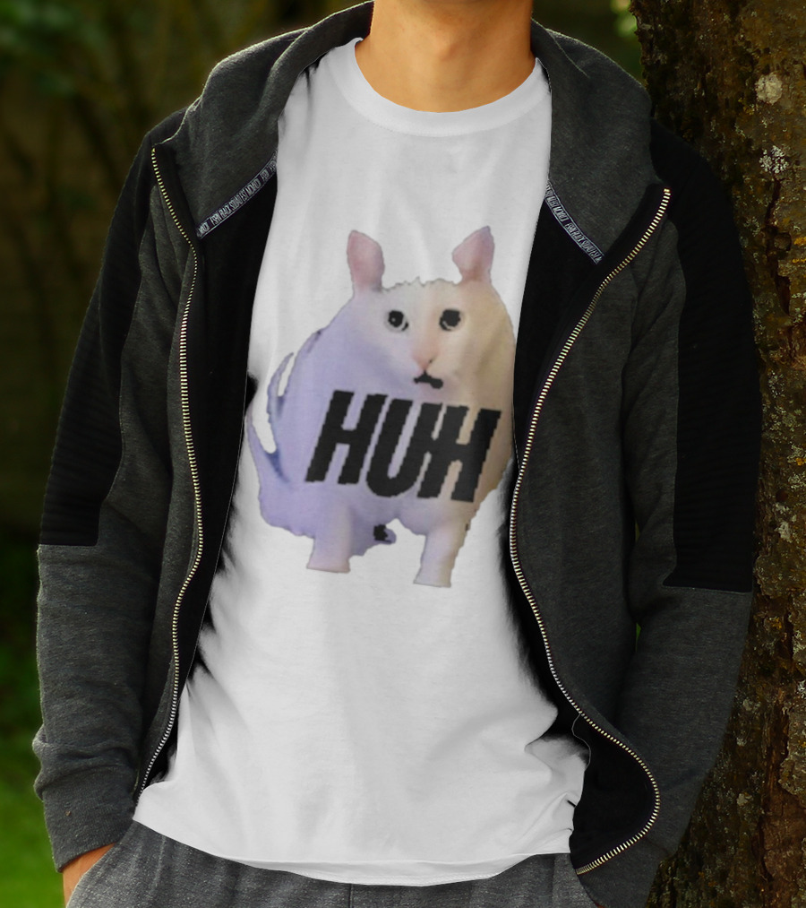 Huh Cat Meme Image T-Shirt
