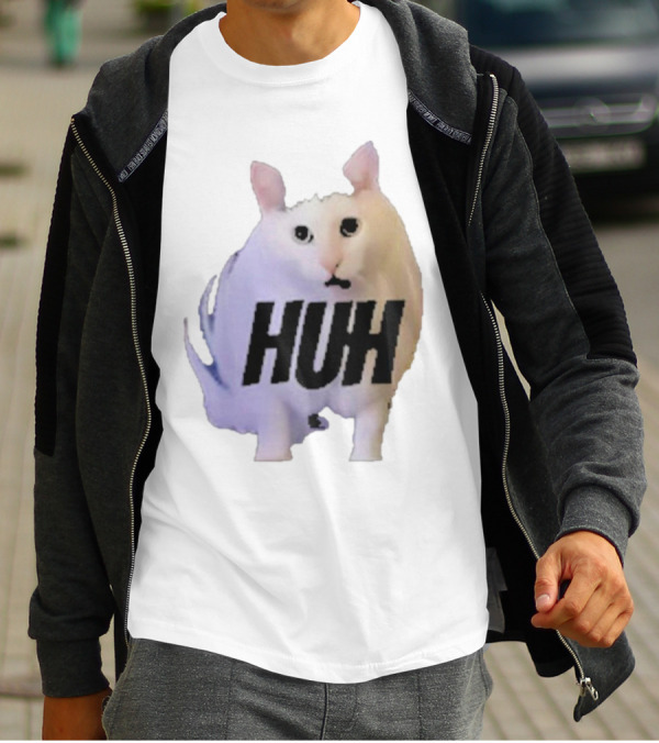 Huh Cat Meme Image T-Shirt