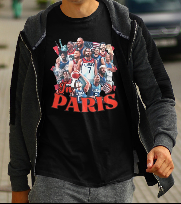 Team USA Basketball Legends In Paris T-Shirt