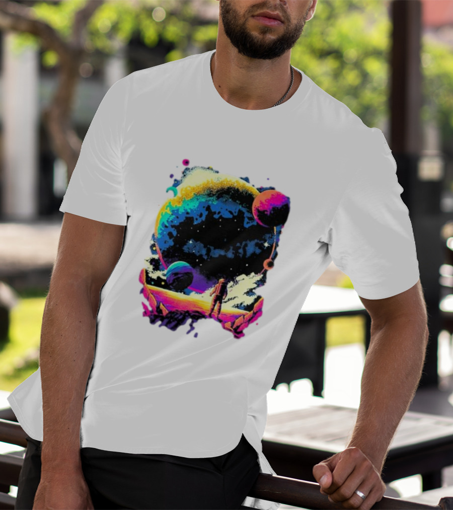 Into The AM Infinity Explorer Astronaut Planetary Adventure T-Shirt