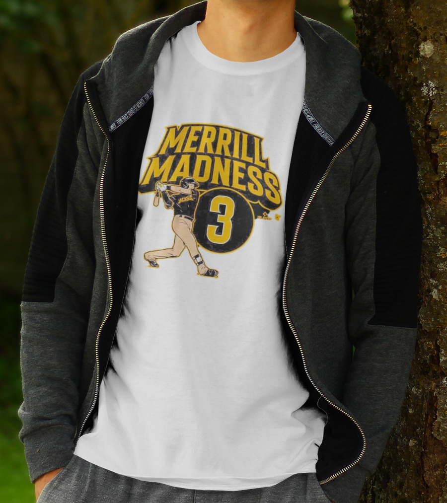 Jackson Merrill Madness 3 Baseball Player Swing T-Shirt
