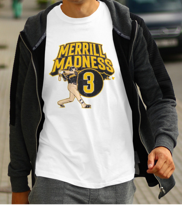 Jackson Merrill Madness 3 Baseball Player Swing T-Shirt