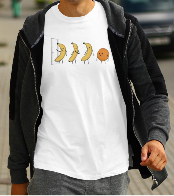 Knock Knock Bananas Orange Humor T-Shirt