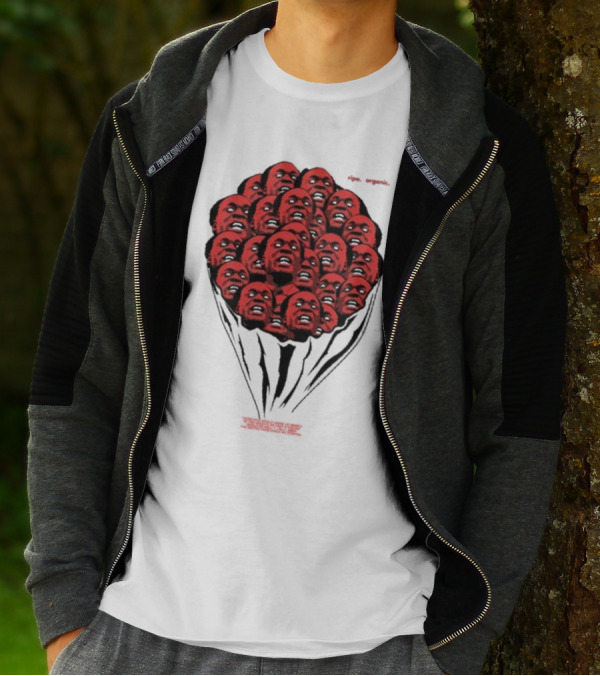 Nkrumah Never Dies Afri5a Ripe Organic Face Cluster T-Shirt