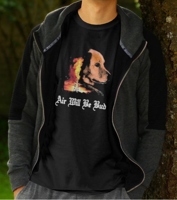 Air Will Be Bud Golden Retriever Oil Rig Fire T-Shirt