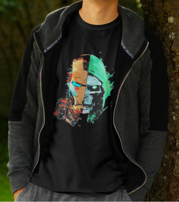 New Mask Same Task Iron Man Doctor Doom Mashup T-Shirt