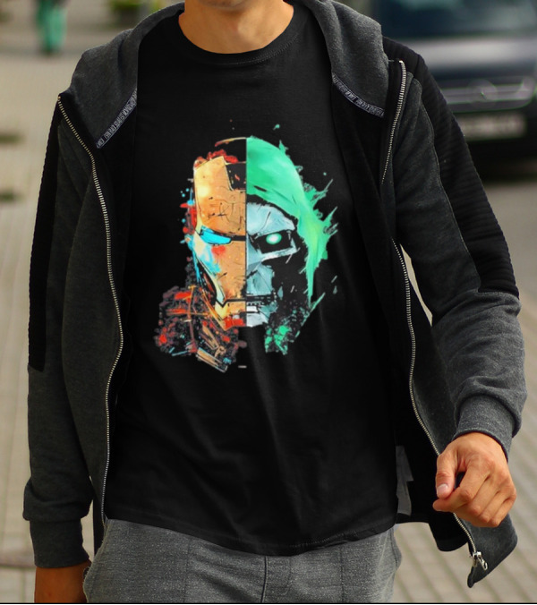New Mask Same Task Iron Man Doctor Doom Mashup T-Shirt