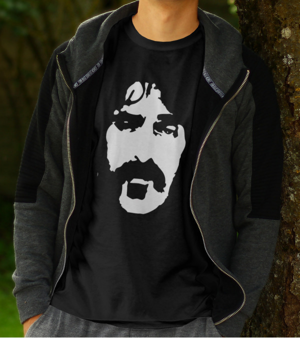Scott Ritter Frank Zappa Monochrome Face T-Shirt