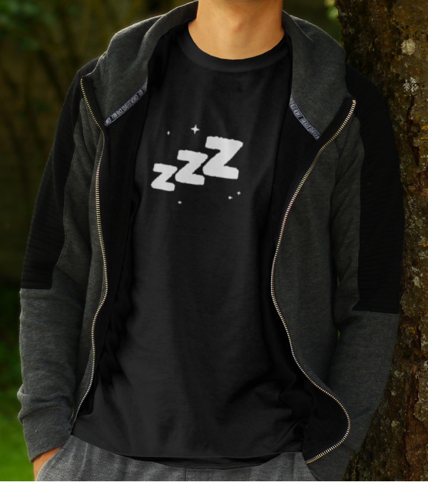 ZZZ Sleep Deprived Logo With Stars T-Shirt