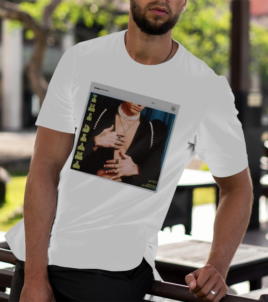 Spencer Sutherland The Drama LP Cover Tattooed Hands And Pearls T-Shirt