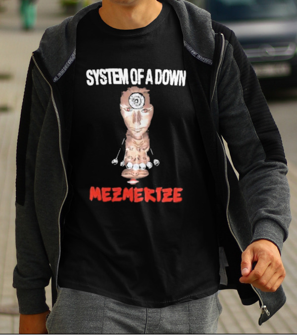 System Of A Down Mezmerize Album Artwork Puppet Face T-Shirt