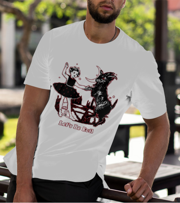 Teenhearts Let's Be Evil With Pentagram Dancing Girl And Goat T-Shirt