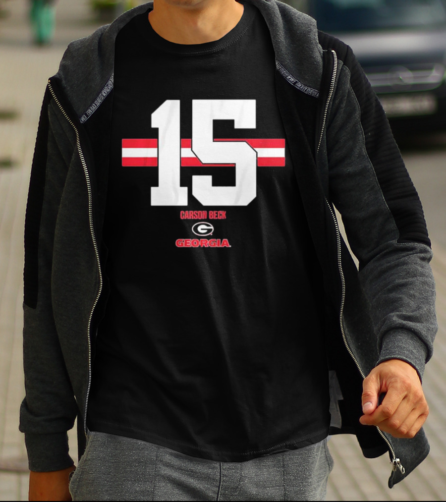 Georgia Football Carson Beck 15 Georgia T-Shirt