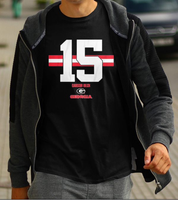 Georgia Football Carson Beck 15 Georgia T-Shirt