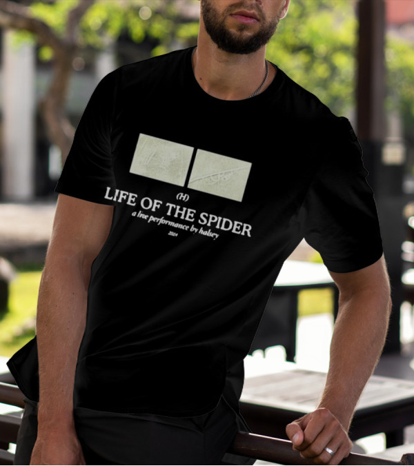 Halsey Updates Life Of The Spider (H) A Live Performance By Halsey T-Shirt