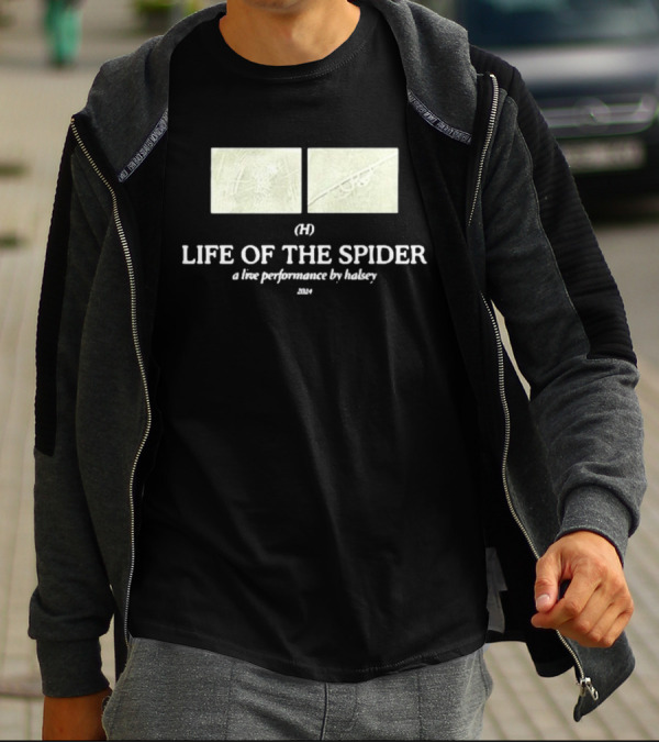 Halsey Updates Life Of The Spider (H) A Live Performance By Halsey T-Shirt