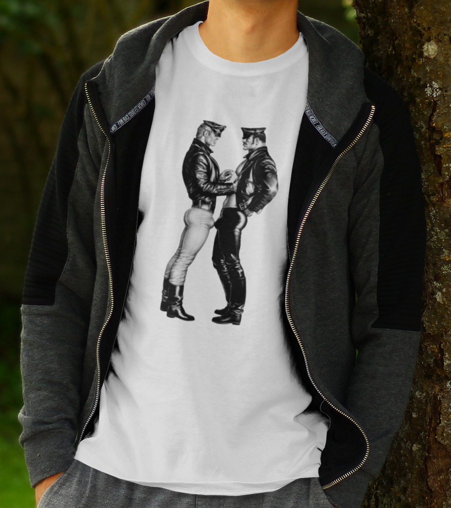 Russell Tovey Tom Of Finland Leather Uniform T-Shirt
