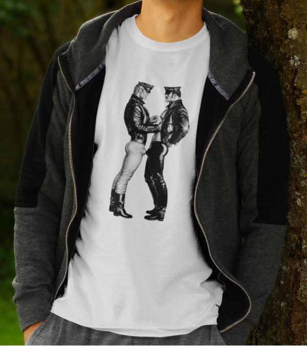 Russell Tovey Tom Of Finland Leather Uniform T-Shirt