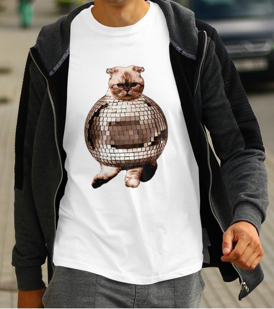 Taylor Swift Mirrorball Disco Cat T-Shirt