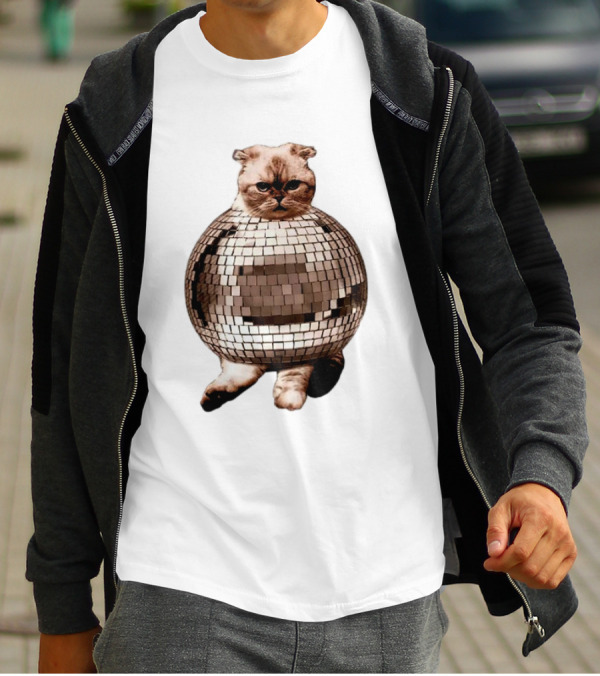 Taylor Swift Mirrorball Disco Cat T-Shirt