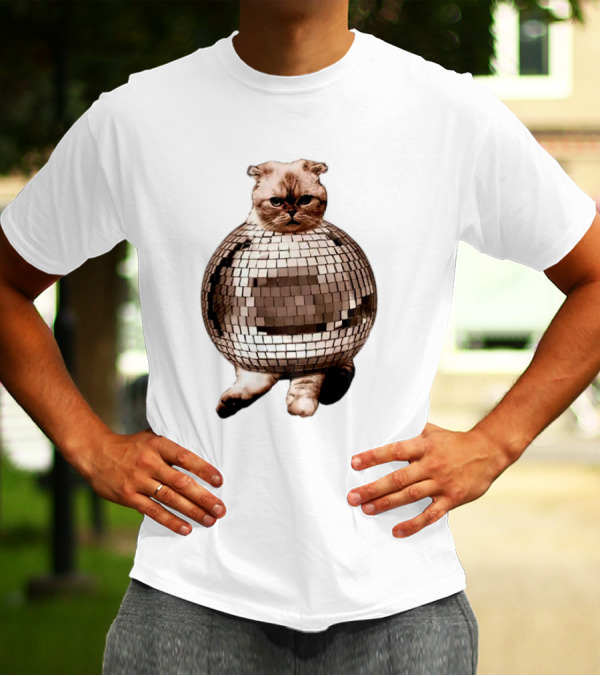 Taylor Swift Mirrorball Disco Cat T-Shirt
