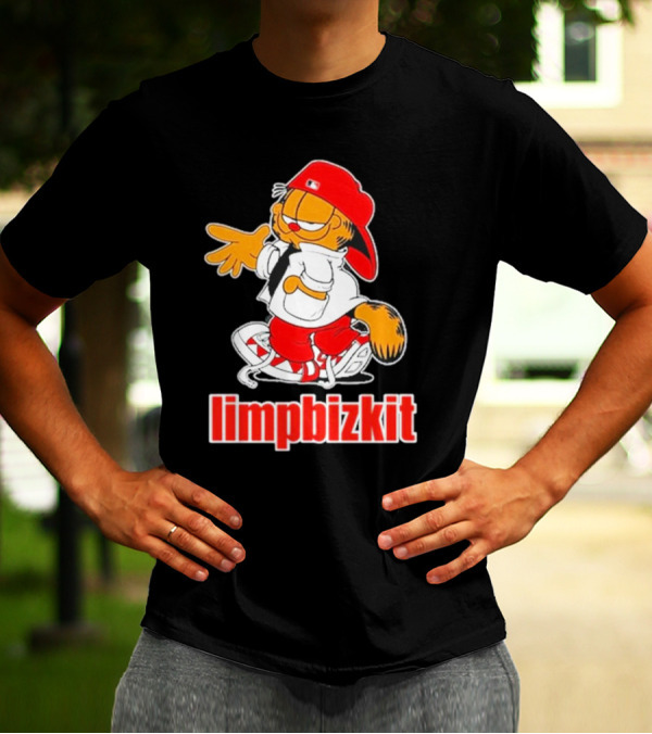 Limpbizkit Garfield Parody Red Outfit Cap And Sneakers T-Shirt
