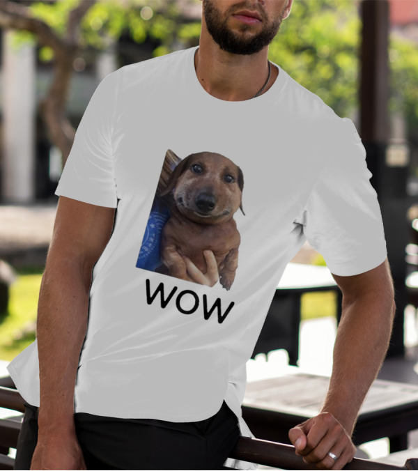 Fallenchungus Wow Dog Meme With Funny Expression T-Shirt