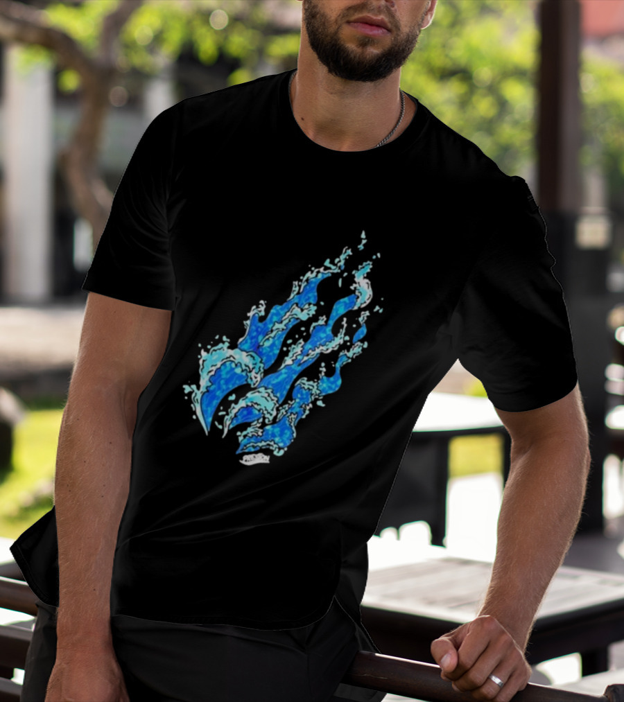 Fire Wave Blue Flame T-Shirt