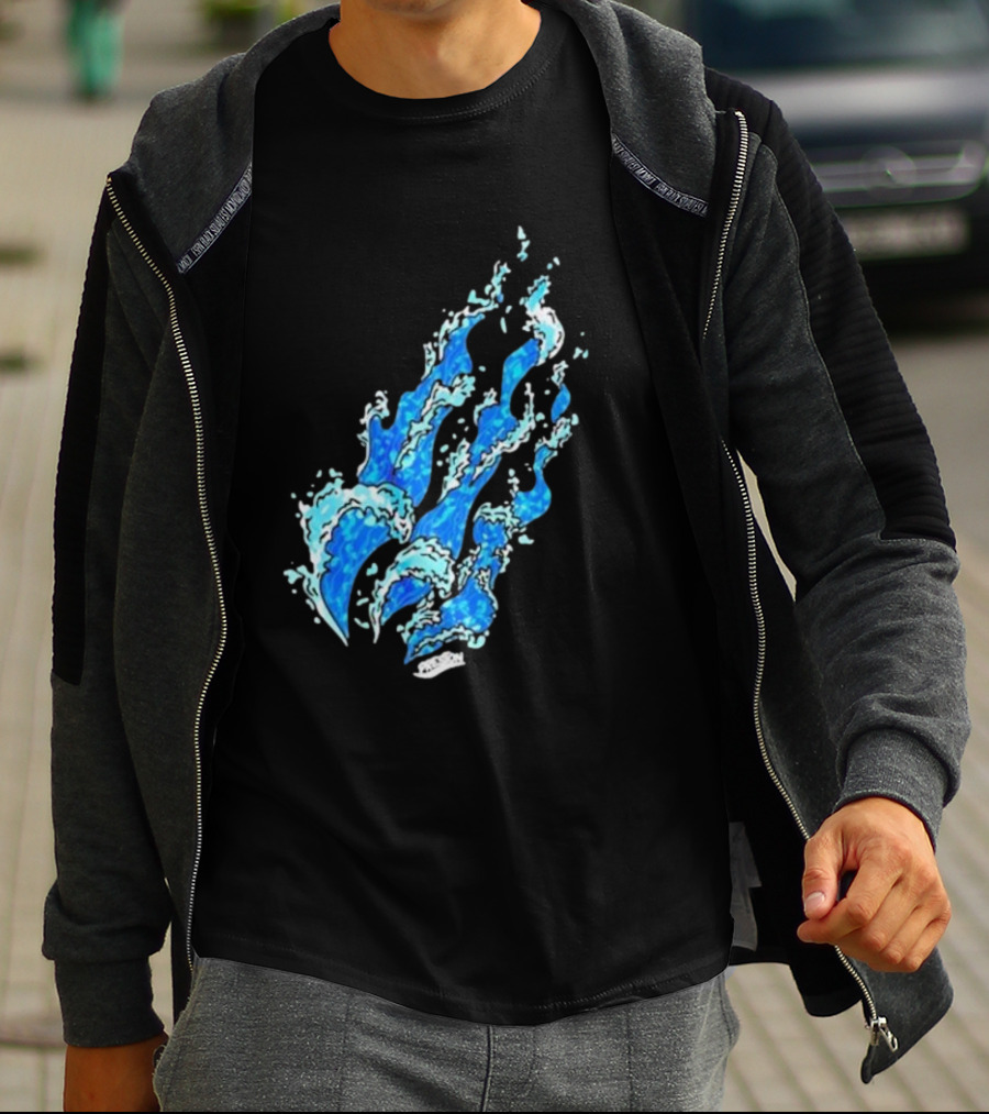 Fire Wave Blue Flame T-Shirt