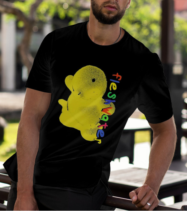 Fleshwater Colorful Text Yellow Ducky T-Shirt