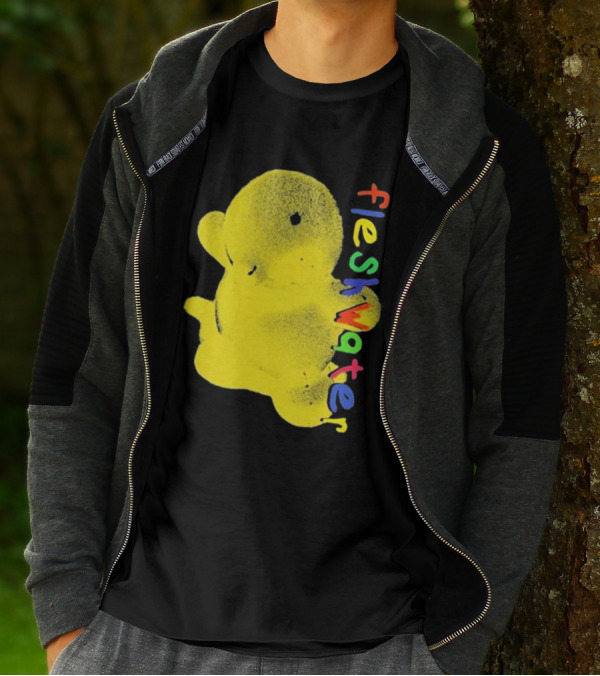 Fleshwater Colorful Text Yellow Ducky T-Shirt