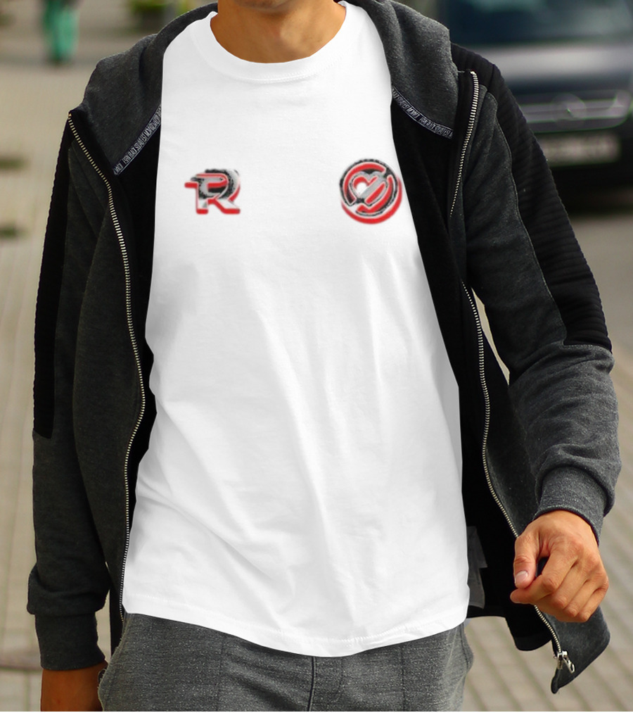 Fuerza Regida R Logo Chrome Emblem T-Shirt