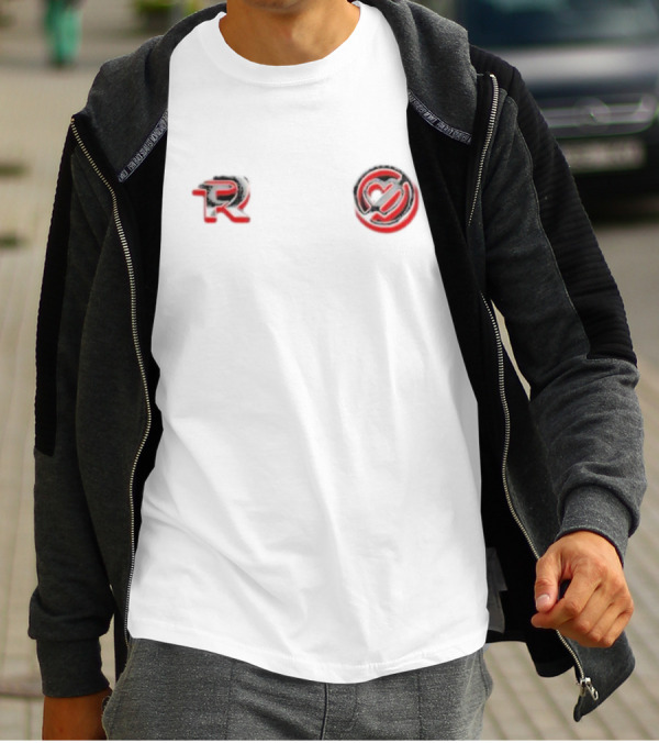 Fuerza Regida R Logo Chrome Emblem T-Shirt
