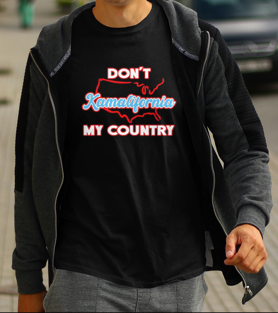 DON’T Kamalifornia My Country USA Map Outline T-Shirt