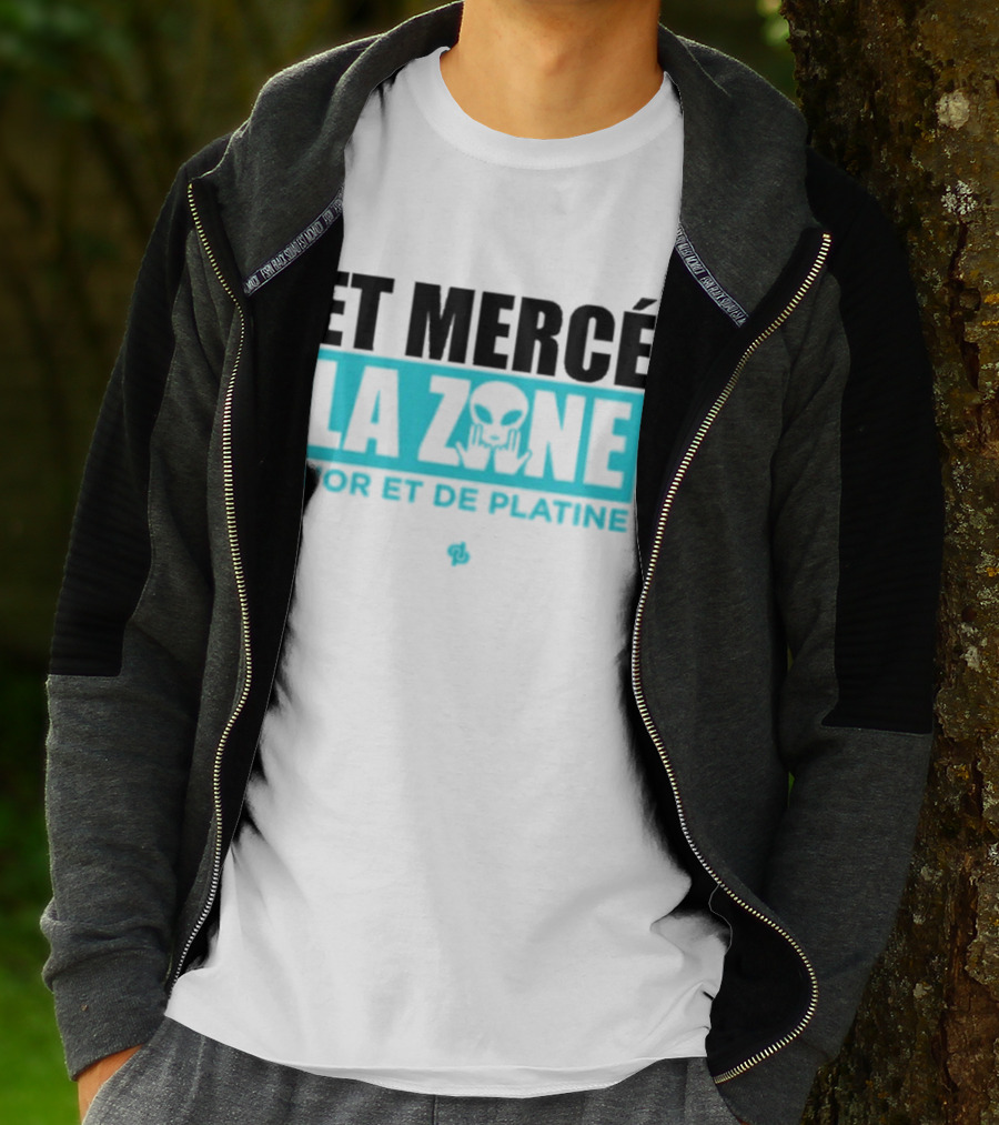 Et Mercé La Zone D'or Et De Platine Alien T-Shirt