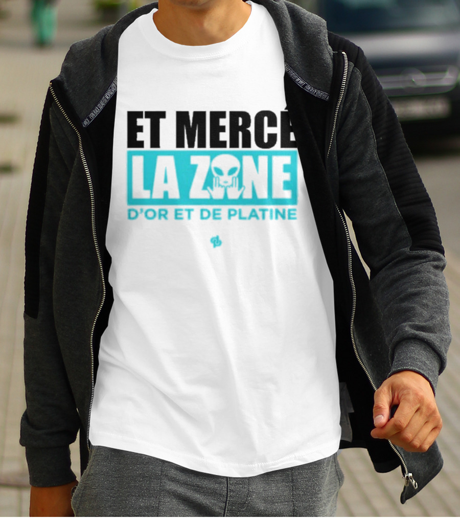 Et Mercé La Zone D'or Et De Platine Alien T-Shirt