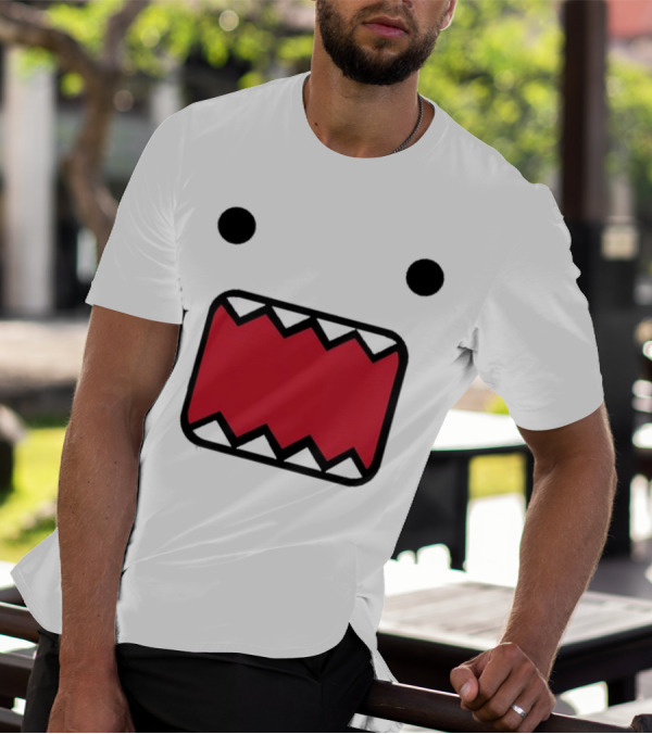 Mamono World Nostalgia Domo Kun Face T-Shirt