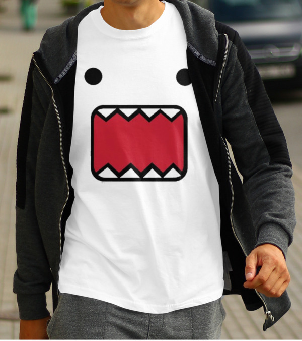 Mamono World Nostalgia Domo Kun Face T-Shirt