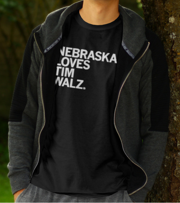 NEBRASKA LOVES TIM WALZ T-Shirt