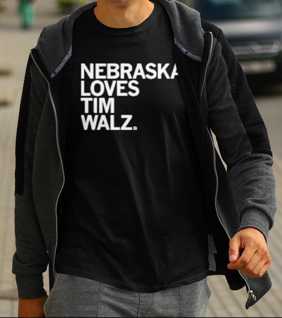 NEBRASKA LOVES TIM WALZ T-Shirt