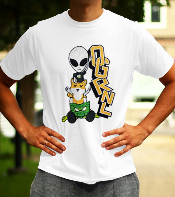 Rich And Lonely Alien With Bear OGRNL X Optic T-Shirt